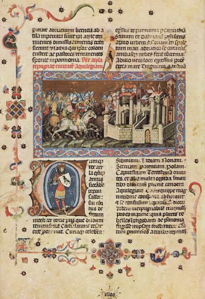 Illuminated Chronicle; Chronicon Pictum; Képes Krónika 14 by Márk Kálti
